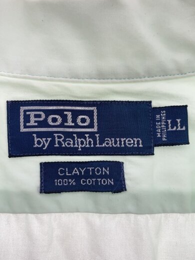 商品画像：CLAYTON/開襟/オープンカラー/ポニーなし/半袖シャツ/LL/コットン/GRN/無地 3