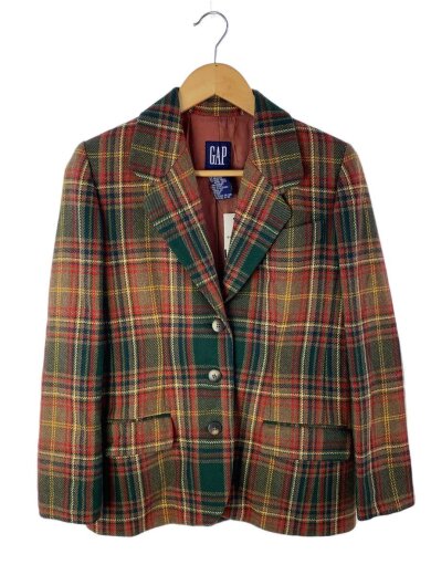 商品画像：テーラードジャケット/XS/ウール/マルチカラー/オールドギャップ/フィリピン製 1