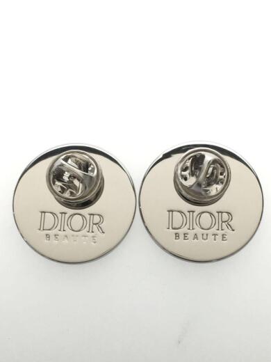 画像：Christian Diorコスメノベルティ/アクセサリー/ネイビー/ブラック/レディース/ピンバッチ/2個セット2