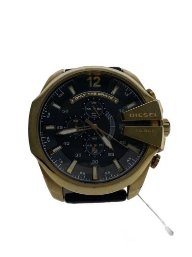 商品画像：クォーツ腕時計/アナログ/レザー/ブラク/SS/DZ-4344 1