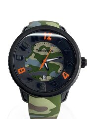 クォーツ腕時計/アナログ/ラバー/カーキ/M05Y/迷彩柄