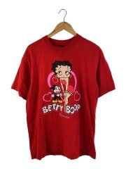Betty Boop/Tシャツ/L/コットン/レッド/00s
