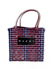 ハンドバッグ/マルチカラー/ジグザグ/ミニバスケットバッグ