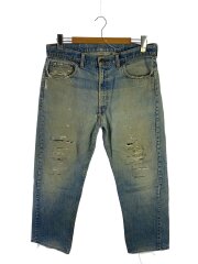 ボトム/デニム/インディゴ/66前期/505/42TALON/リペア有