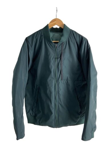 商品画像：ダウンジャケット/L/ポリエステル/グリーン/943376-364/リバーシブル/右袖汚れ有 1