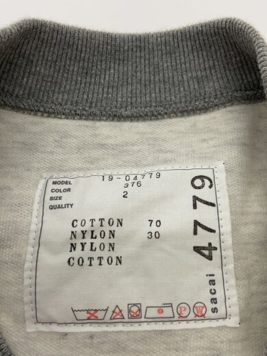 商品画像：長袖ワンピース/2/コットン/グレー/19-04779 3