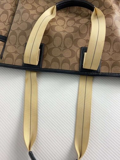 商品画像：トートバッグ/キャメル/総柄/F7007 8