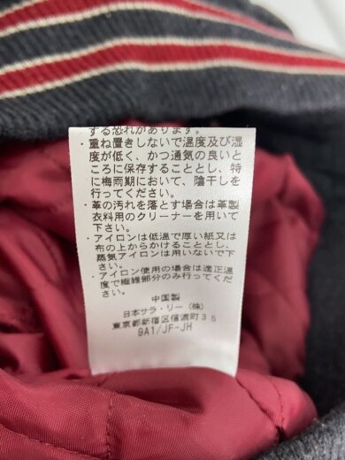 商品画像：スタジャン/L/ウール/グレー/C3-N605/毛玉有 5