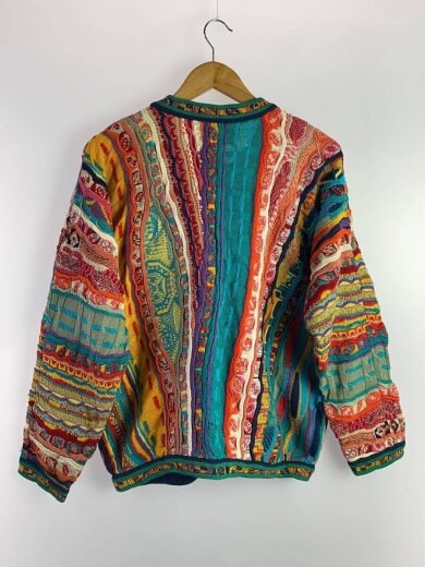 商品画像：ニット・セーター(厚手)/L/コットン/マルチカラー/3Dニット/汚れ有 2