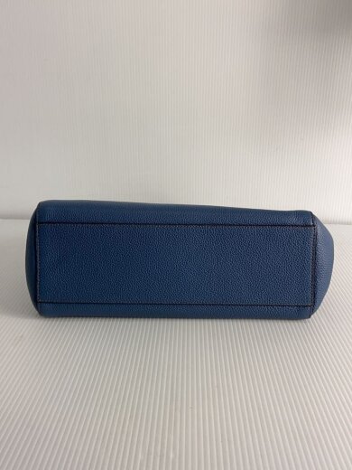 商品画像：ハンドバッグ/ブルー/無地/2WAY 4