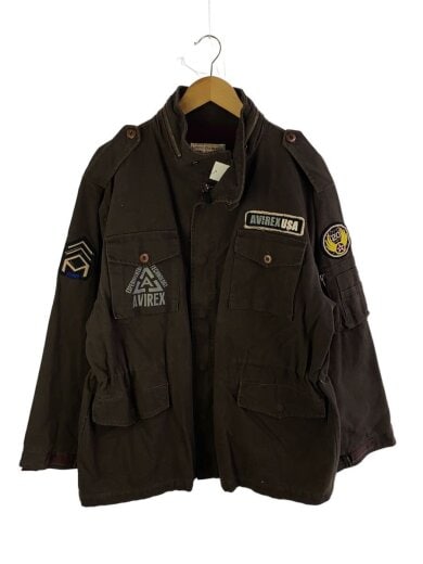 商品画像：ミリタリージャケット/XL/コットン/ブラウン/200394 1