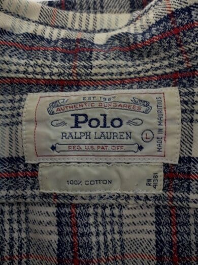 商品画像：長袖シャツ/L/コットン/チェック/80～90年代 3