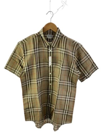 商品画像：半袖シャツ/リネン/ベージュ/チェック/BBW60-011 1