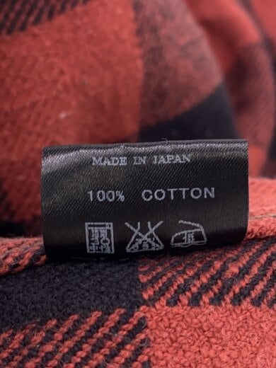 商品画像：長袖シャツ/XL/コットン/レッド/チェック/HV-23 4