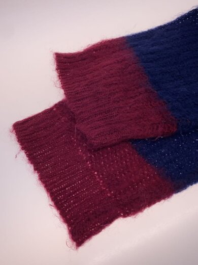 商品画像：ニット・セーター(厚手)/FREE/ナイロン/マルチカラー/ボーダー/22SS K-3 6