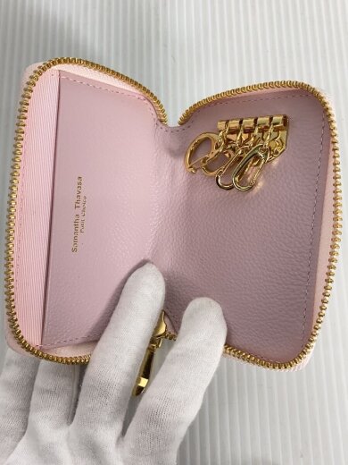 商品画像：キーケース/豚革/ピンク/千鳥格子/レディース 4