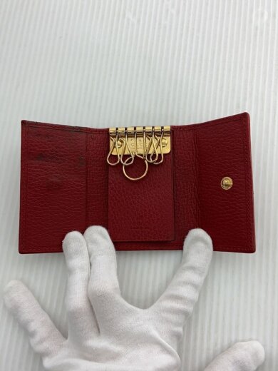 商品画像：キーケース/レザー/レッド/レディース/456118 0959// 4