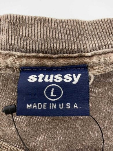 商品画像：Tシャツ/L/コットン/ブラウン/紺タグ/USA製 3