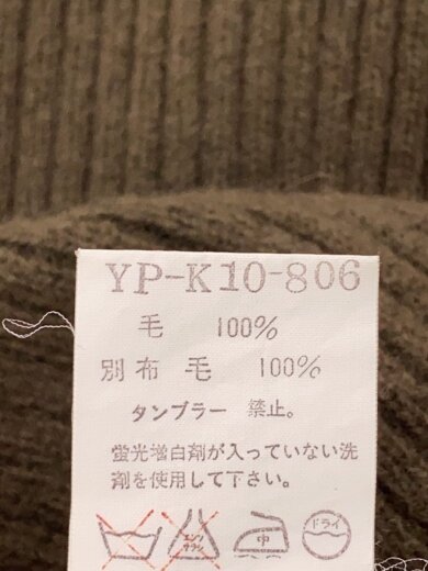 商品画像：ニット・セーター(厚手)/ウール/カーキ/yp-k10-806 4