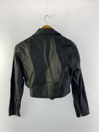 商品画像：ダブルライダースジャケット/1/羊革/ブラック/010CSS30-0480 2