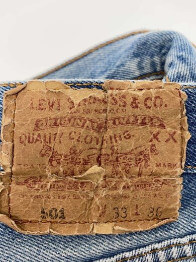 商品画像：ストレートパンツ/33/コットン/インディゴ/ボタン裏555/95年 4