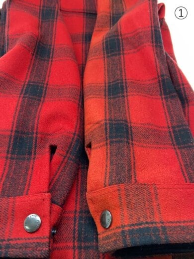 商品画像：ジャケット/L/レッド/チェック/100周年/The street cruiser coat/クルーザーコート// 6