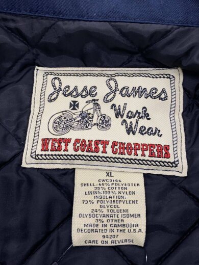 商品画像：WEST COAST CHOPPERS/XL/ネイビー/ワークジャケット/ワークジャケット/裏地キルティング 3