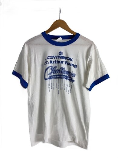 商品画像：Tシャツ/XL/コットン/ホワイト/80s/リンガー 1