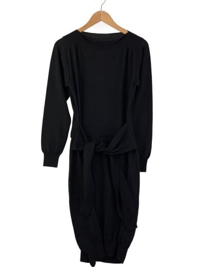 商品画像：長袖ワンピース/M/ウール/ブラック/無地/S32CT0793 1