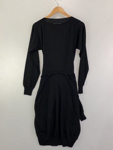 商品画像：長袖ワンピース/M/ウール/ブラック/無地/S32CT0793 2