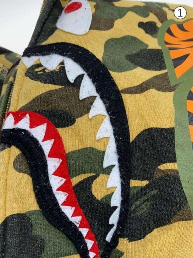 商品画像：ジップパーカー/Lカモフラ/001zph201009x/CAMO SHARK FULL ZIP HOODIE// 6