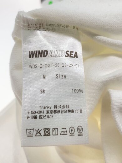 商品画像：長袖Tシャツ/M/コットン/ホワイト/WDS-0-OGT-26-Q3-CS-01// 4