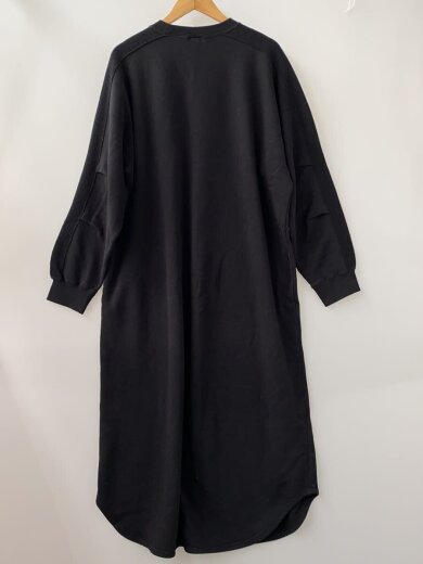 商品画像：長袖ワンピース/1/コットン/ブラック/無地/205-202034/20AW ロングスウェットワンピース// 2