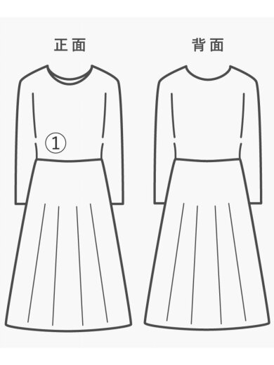 商品画像：長袖ワンピース/1/コットン/ブラック/無地/205-202034/20AW ロングスウェットワンピース// 7