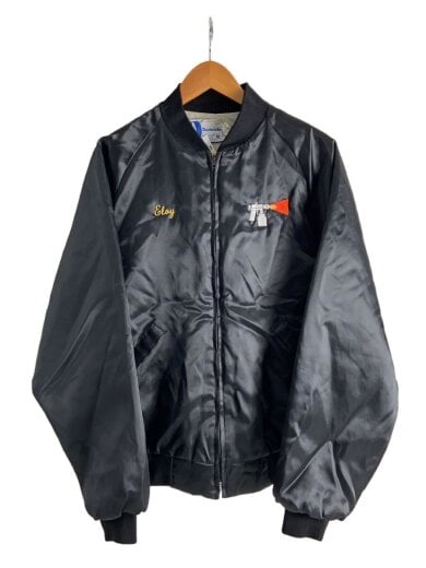 商品画像：Dumbrooke/スタジャン/XL/ブラック/USA製/TALON/正面汚れ有 1