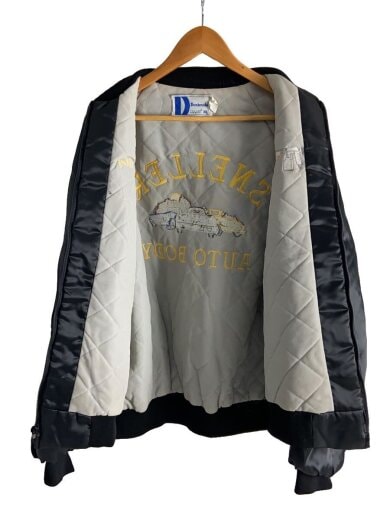 商品画像：Dumbrooke/スタジャン/XL/ブラック/USA製/TALON/正面汚れ有 3