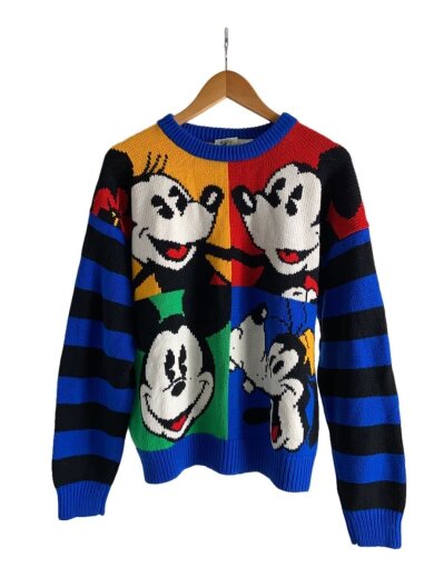 商品画像：ニット・セーター(厚手)/L/アクリル/マルチカラー/Mickey&Co/香港製 1