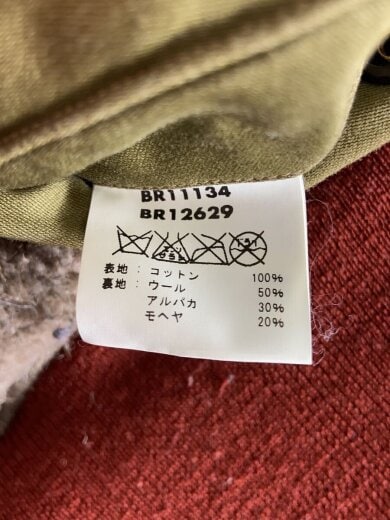 商品画像：フライトジャケット/38/コットン/カーキ/無地/BR11134/BR12629 5