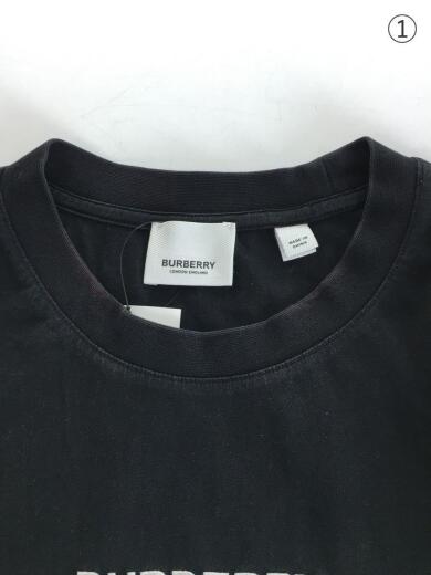 画像：BURBERRYTシャツ/M/コットン/BLK/無地/8021175//7