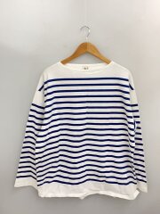 長袖Tシャツ/3/コットン/BLU/ボーダー/BROOTS22S12