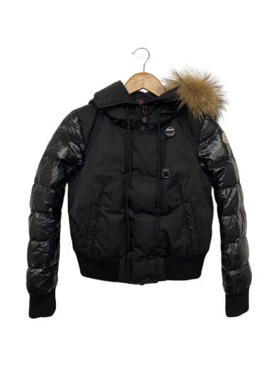 商品画像：ダウンジャケット/0/ナイロン/BLK/DESNA GIUBBOTTO/ファー片方欠品 1