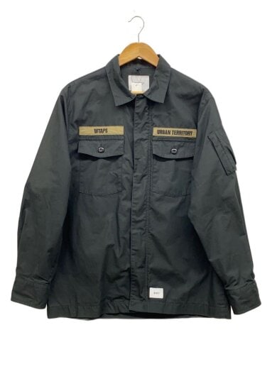 商品画像：21SS FLYERS/LS/211BRDT-SHM03/ミリタリージャケット/コットン/BLK// 1