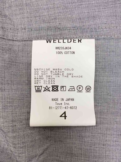 商品画像：BANANA SLEEVE SHIRT JACKET/ジャケット/4/コットン/GRY/無地/wm23sjk04// 4