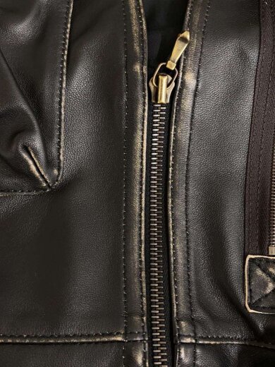 商品画像：UE-252001/ベスト/2/羊革/BLK 6