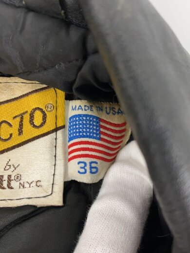 商品画像：ダブルライダースジャケット/36/レザー/BLK/無地 4