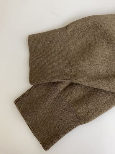 商品画像：ニット・セーター(厚手)/1/コットン/KHK/無地/110322500 5