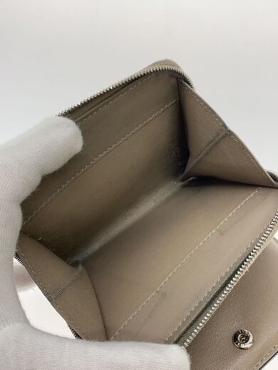 商品画像：2つ折り財布/レザー/GRY/レディース/ジップアラウンドスモールウォレット// 5