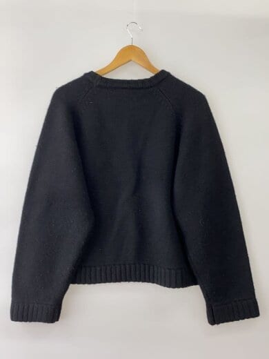 商品画像：ニット・セーター(厚手)/M/ウール/BLK/無地/毛玉有// 2