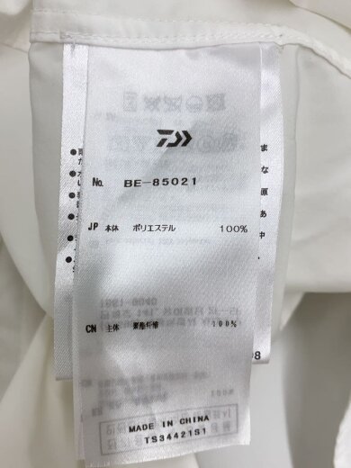 商品画像：21aw/BE-8502/DAIWA PIER39/TECH ANGLERS SHIRTS/XL/ポリエステル/WHT 4