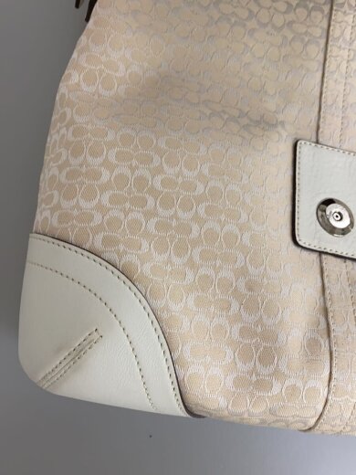 商品画像：ショルダーバッグ/キャンバス/WHT/総柄/6376 7